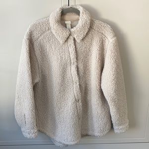 H&M Sherpa shacket (shirt jacket)